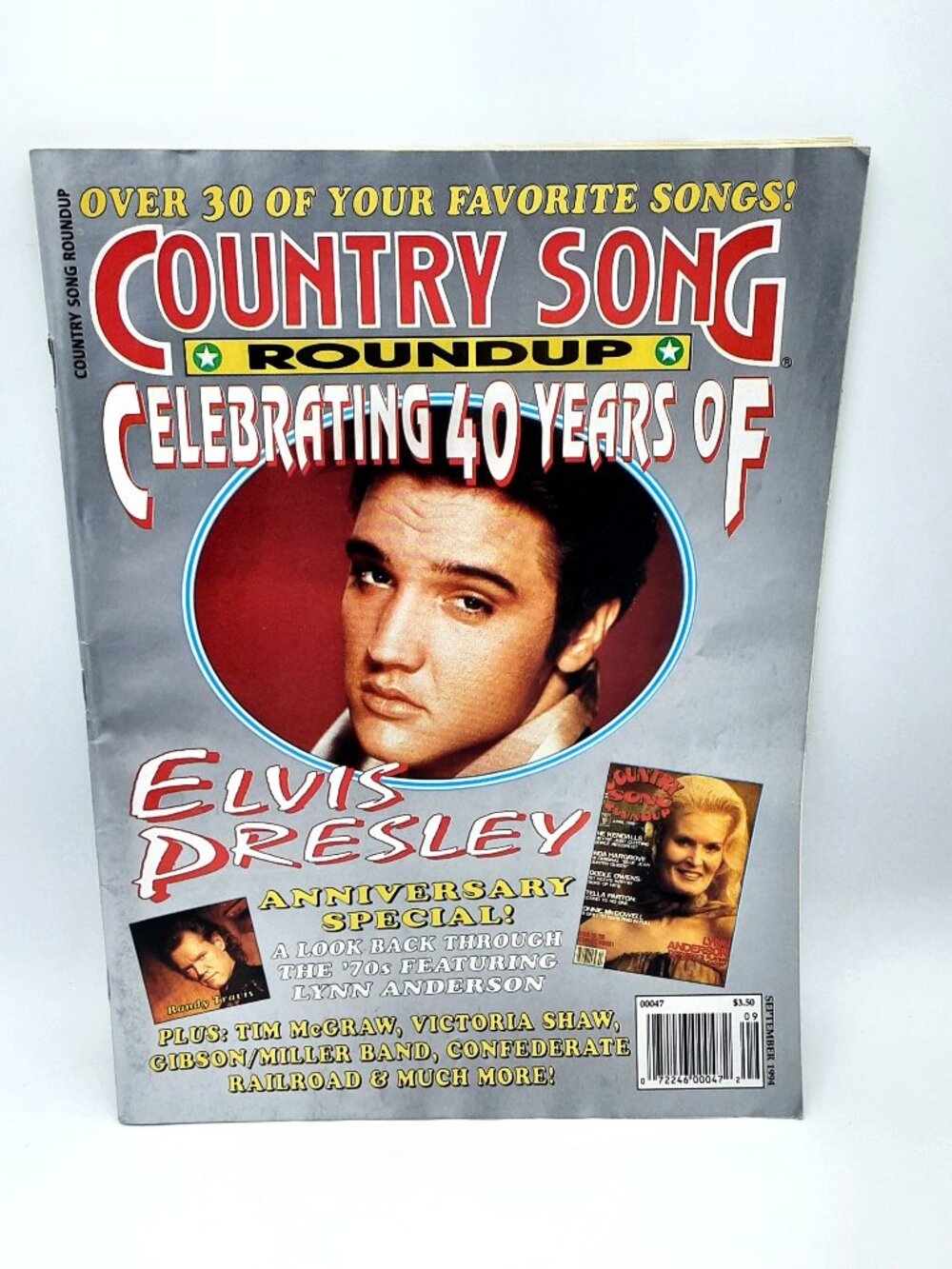 Sept 1994 Country Song Roundup Magazine ELVIS + foldout ELVIS poster + DOLLY